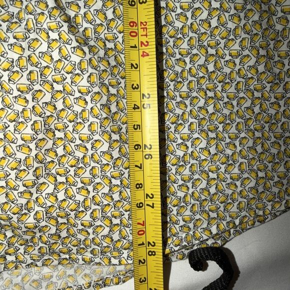 Ariat Short Sleeve Button Down Shirt Mens Small Cocktail Beer Drinks Print - Picture 5 of 7